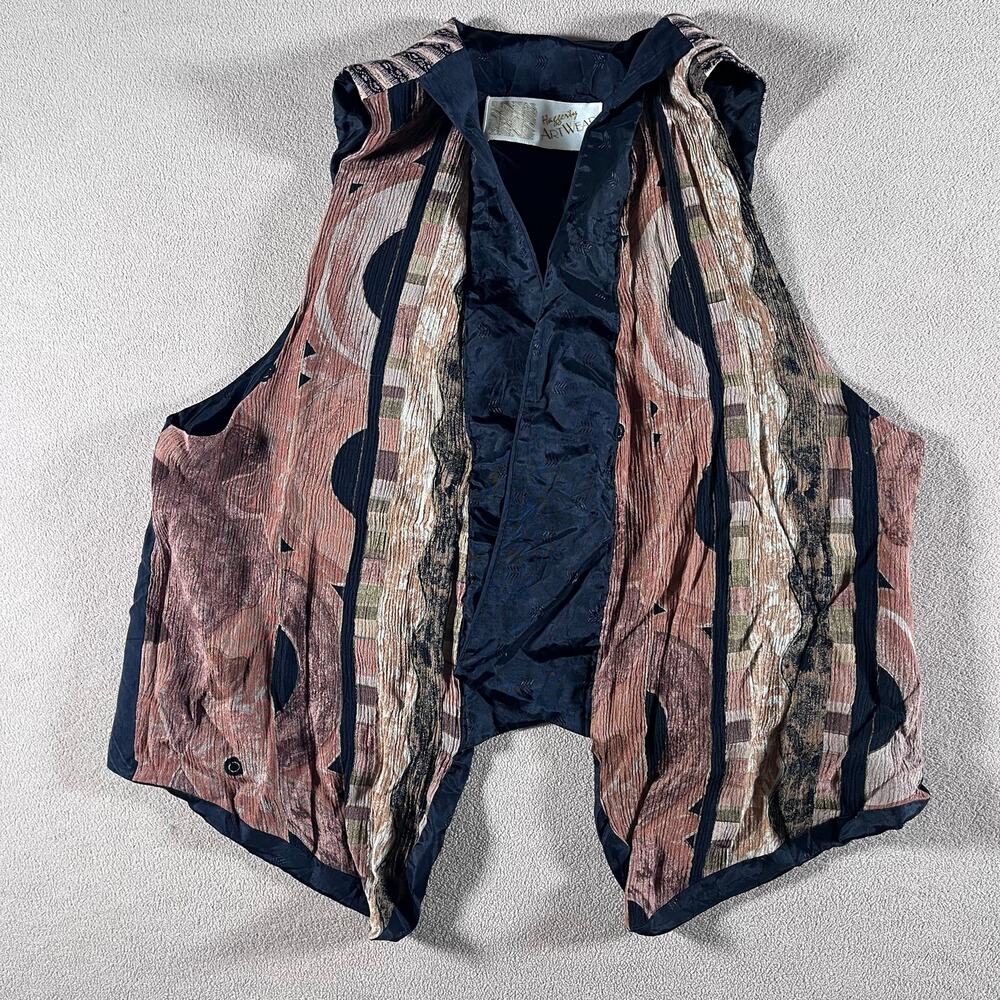 Vintage Unique Gothic Hippie Vest Haggerty Artwear One Size Fits Most Fairy